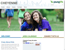 Tablet Screenshot of cheyenne.younglife.org