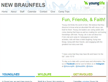Tablet Screenshot of newbraunfels.younglife.org