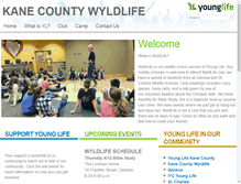 Tablet Screenshot of kanecountywyldlife.younglife.org