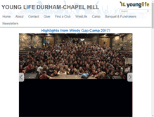 Tablet Screenshot of durhamchapelhill.younglife.org