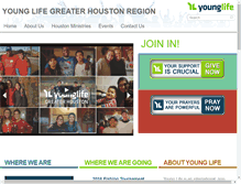 Tablet Screenshot of houstonregion.younglife.org
