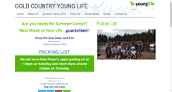 Desktop Screenshot of goldcountry.younglife.org