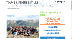 Desktop Screenshot of greenvillesc.younglife.org
