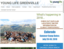 Tablet Screenshot of greenvillesc.younglife.org