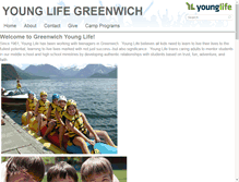 Tablet Screenshot of greenwich.younglife.org