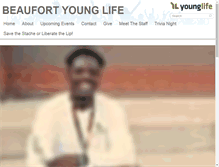 Tablet Screenshot of beaufort.younglife.org