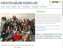 Tablet Screenshot of greatersalem.younglife.org
