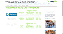 Desktop Screenshot of albuquerque.younglife.org