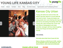 Tablet Screenshot of kcmo.younglife.org
