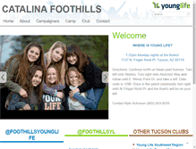 Tablet Screenshot of catalinafoothills.younglife.org