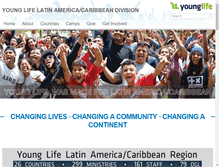 Tablet Screenshot of latinamerica.younglife.org