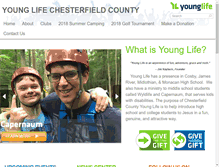 Tablet Screenshot of chesterfield.younglife.org