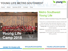 Tablet Screenshot of metrosw.younglife.org