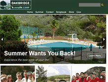 Tablet Screenshot of oakbridge.younglife.org